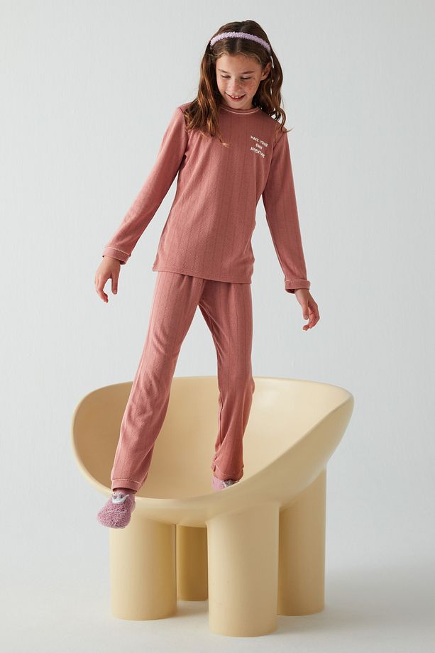 Kız Çocuk Yourself 2li Pijama Takımı - 1