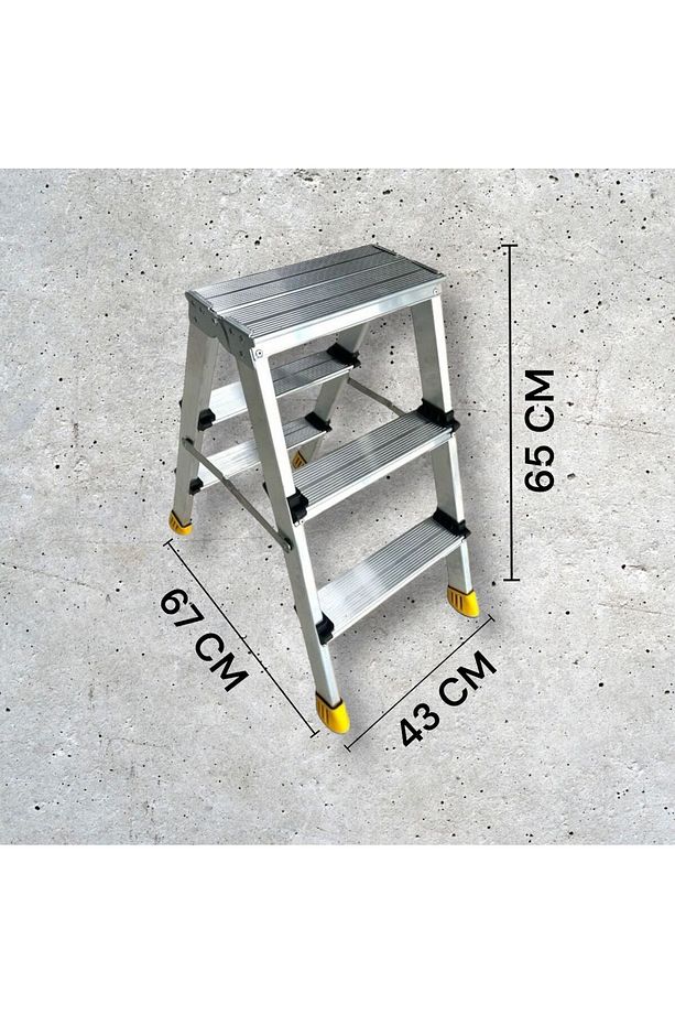 DAİMER 3+3 GOLD ÇİFT ÇIKIŞLI ALÜMİNYUM MERDİVEN - 2