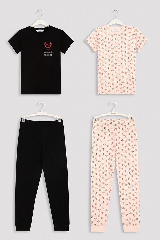 Mix My Heart 4 Pack Pijama Takımı - 6