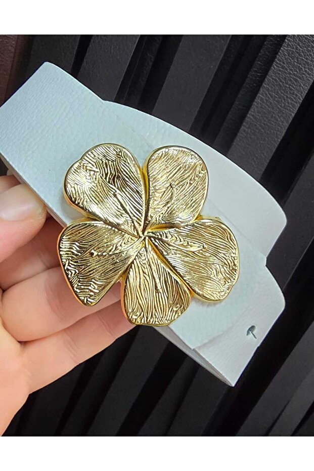 Kadın Gold Tokalı Beyaz Kemer - 2