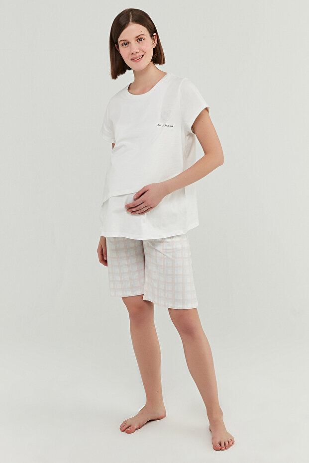 Mama Gingham Ss Tişört - 6