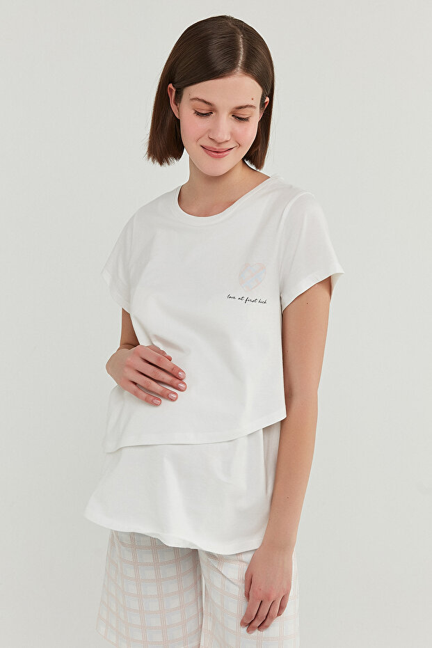 Mama Gingham Ss Tişört - 2