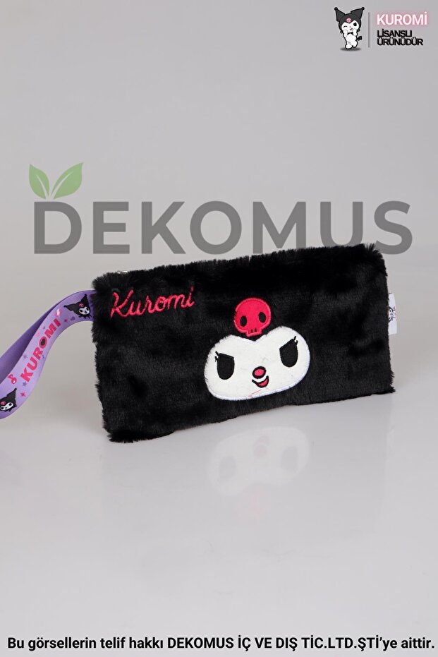 New Season Licensed Dekomus Kuromi Basic Plush Handbag/Makeup Bag/Pencil Bag