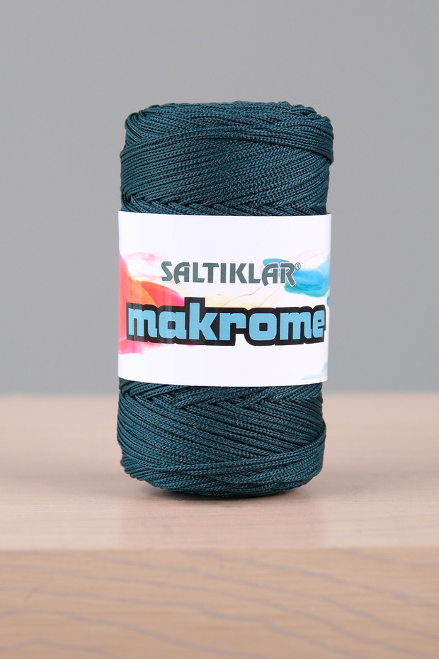 Polyester Macrame Thread 3mm 100Gram Petrol-180 - 1