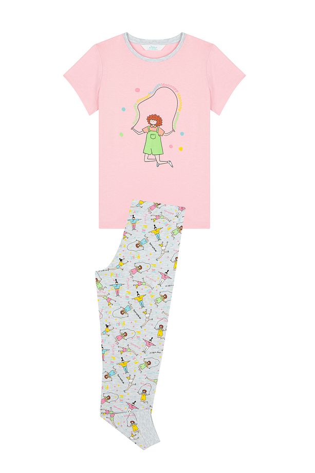 Kız Çocuk Hoolahoop Ss 4lü Pijama Takımı - 5