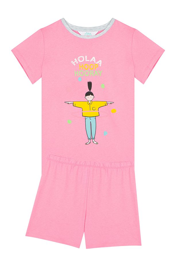 Kız Çocuk Hoolahoop Ss 4lü Pijama Takımı - 4