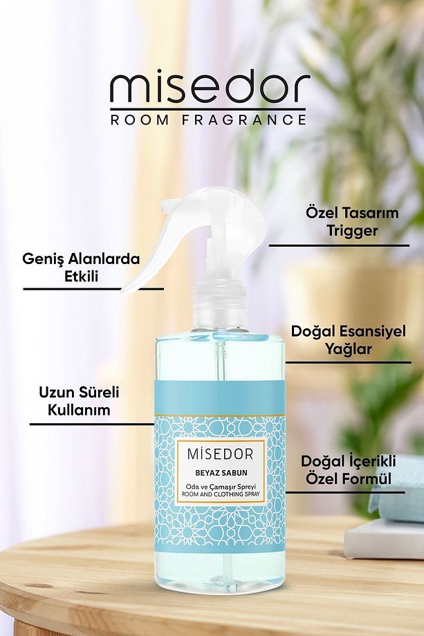2 Li Set Beyaz Sabun Çubuklu Oda Kokusu 120 ml & Oda Spreyi 330 ml - 6