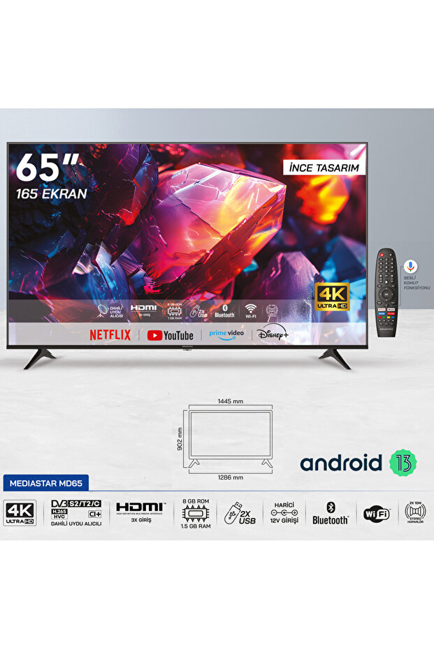 65" 4K Android TV - 2