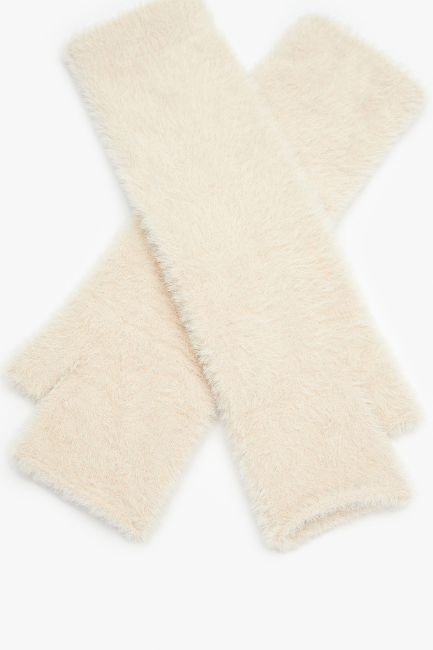 Long Ekru Eldiven - 2