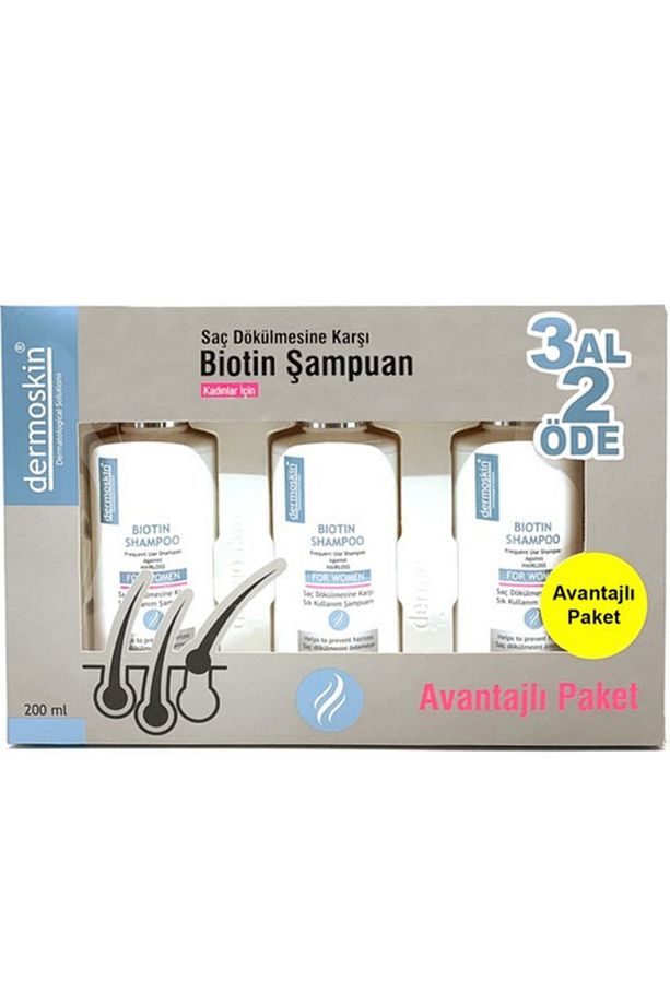 Biotin Shampoo For Women 200 ML 3 Al 2 Öde Kadınlara Özel Dökülme Önleyici Şampuan - 1