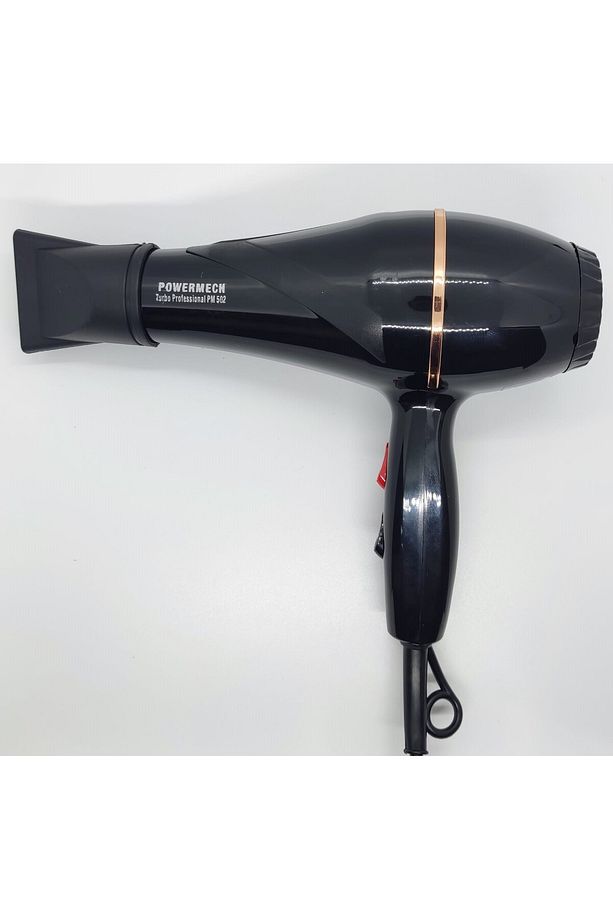 POWERMECH Pm-502 3500 Performans Profesyonel Kuaför Fön ve Saç Kurutma Makinesi Siyah  2500W - 6