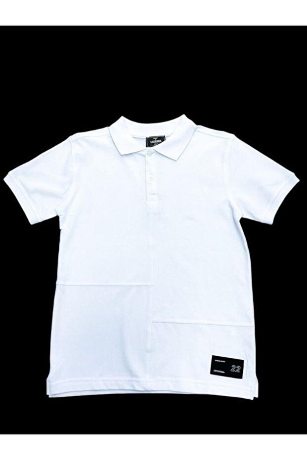 Boy's Collared Basic T-Shirt - 1