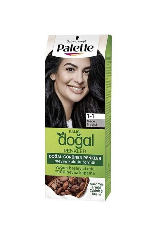 Palette Doğal Renkler Saç Boyası 1-1 Gece Mavisi - 1