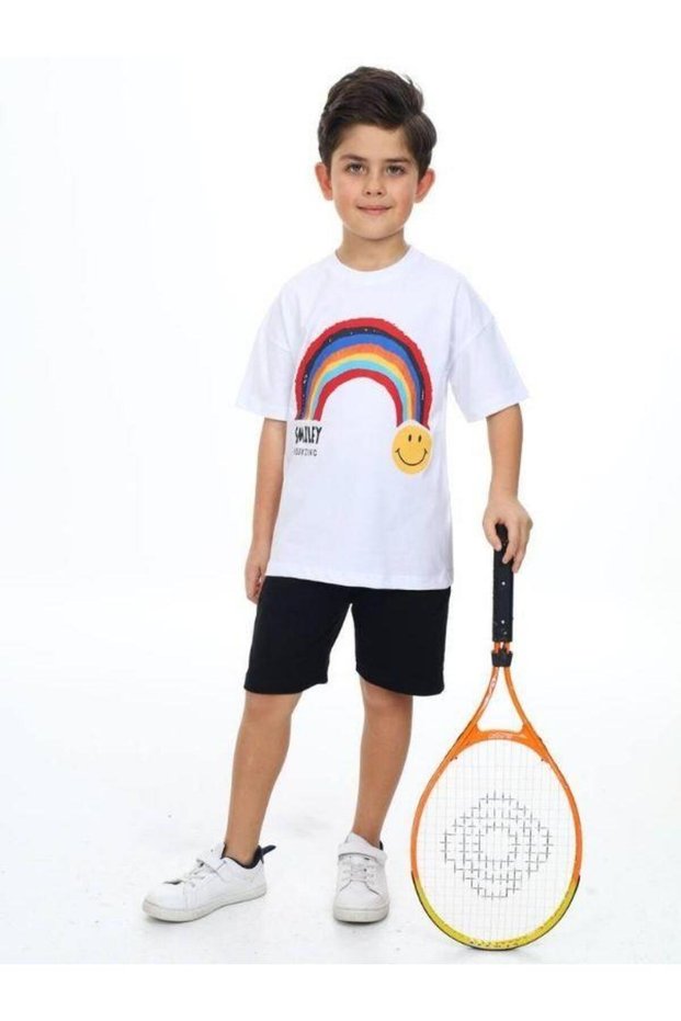 Boy's Smiley Face Printed Tshirt