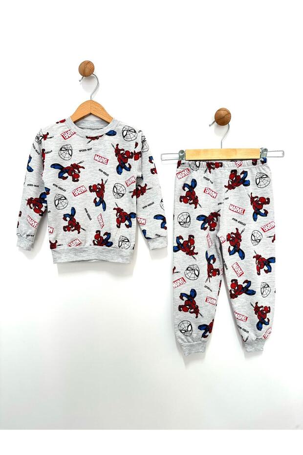 100% Cotton 2Strands Spiderman Children's Pajamas Set Long Sleeve Seasonal Boys' Pajamas Set