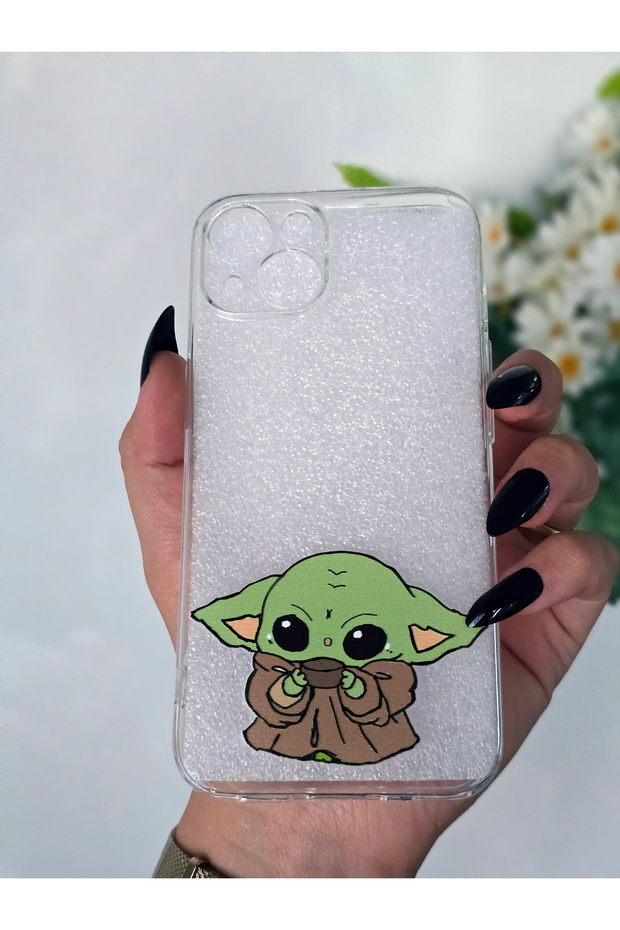 حافظة سيليكون شفافة مطبوعة متوافقة مع هاتف آيفون 13 - 1