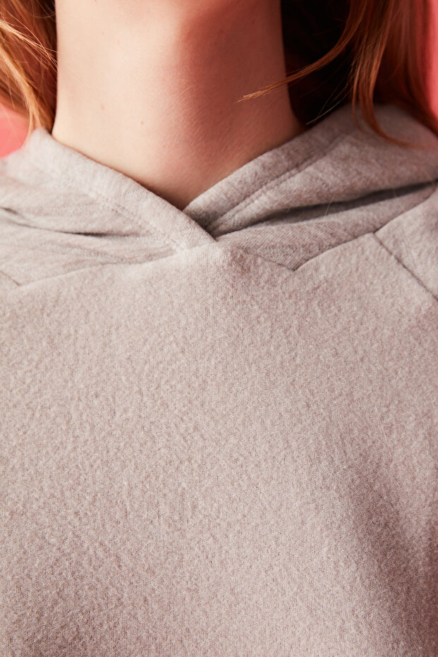 Light Brown Termal Soft Sweatshirt - 4