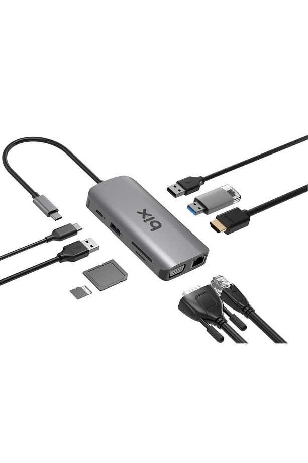 Bx17hb Type-c To Gigabit Ethernet Hdmı Pd Usb 3.2 Micro Sd/sd Vga Çoklayıcı Adaptör - 3