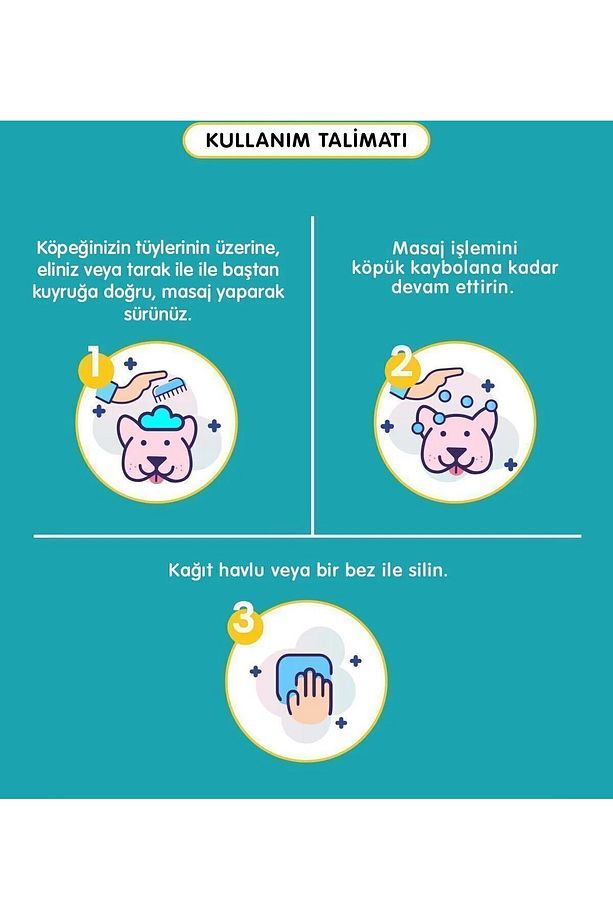 Köpek Özel Koruyucu Kuru Şampuan, Bit Pire Parazit Kene Damlası Ve Tasması Ile Kullanılabilir - 5