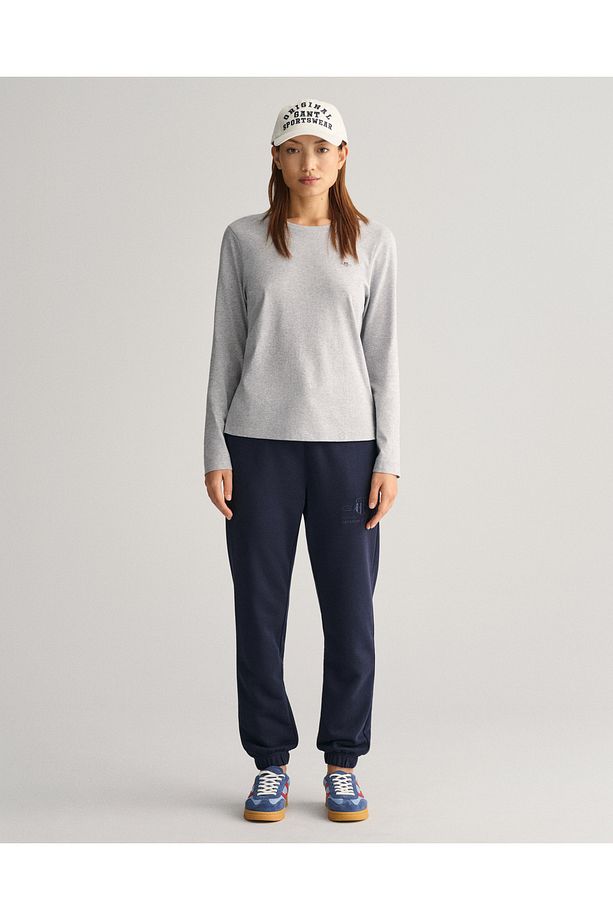 Kadın Lacivert Regular Fit Logolu Eşofman Altı - 1