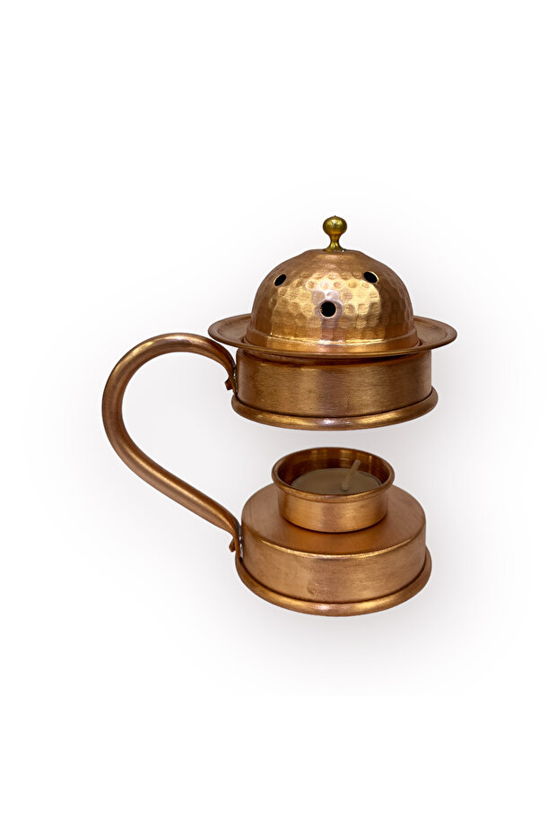 Skoçlu Aromaterapi Bakır Buhurdanlık - 3