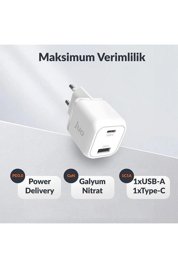 35w Gan Usb-c Usb-a Şarj Aleti Iphone & Ipad & Samsung Pps Uyumlu Pd Qc4.0 Type-c Hızlı Şarj C - 7