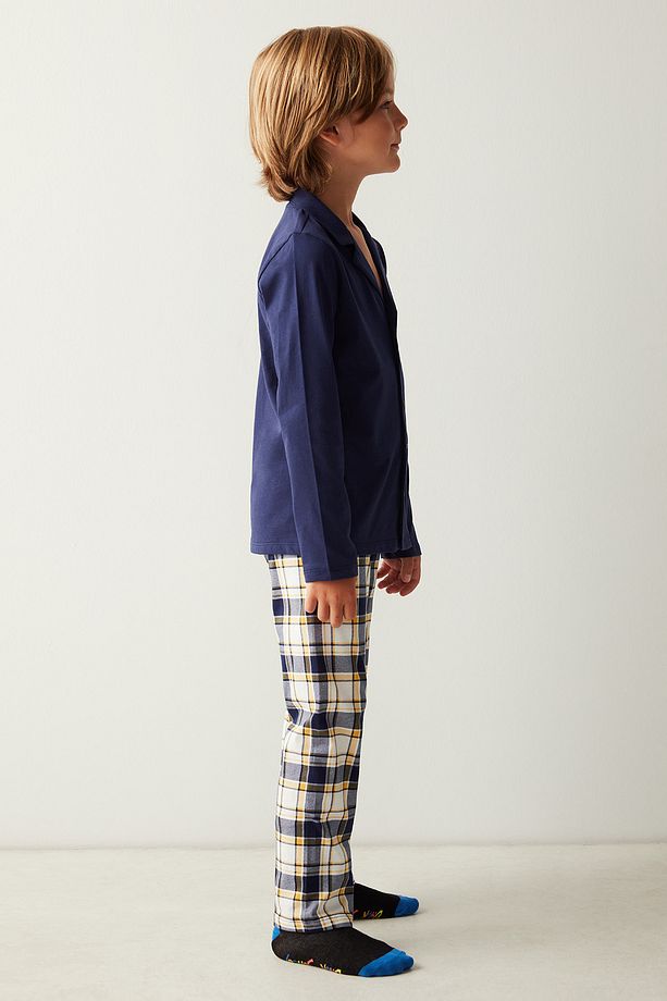 Erkek Çocuk Sleep Uzun Kollu Pijama Takımı - 3