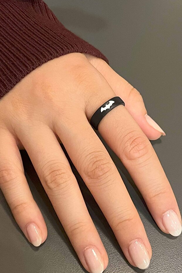 Batman Model Adjustable Black Ring - 2