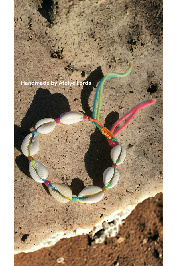 خلخال ملون على شكل صدف - 1