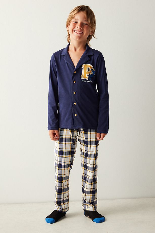 Erkek Çocuk Sleep Uzun Kollu Pijama Takımı - 2
