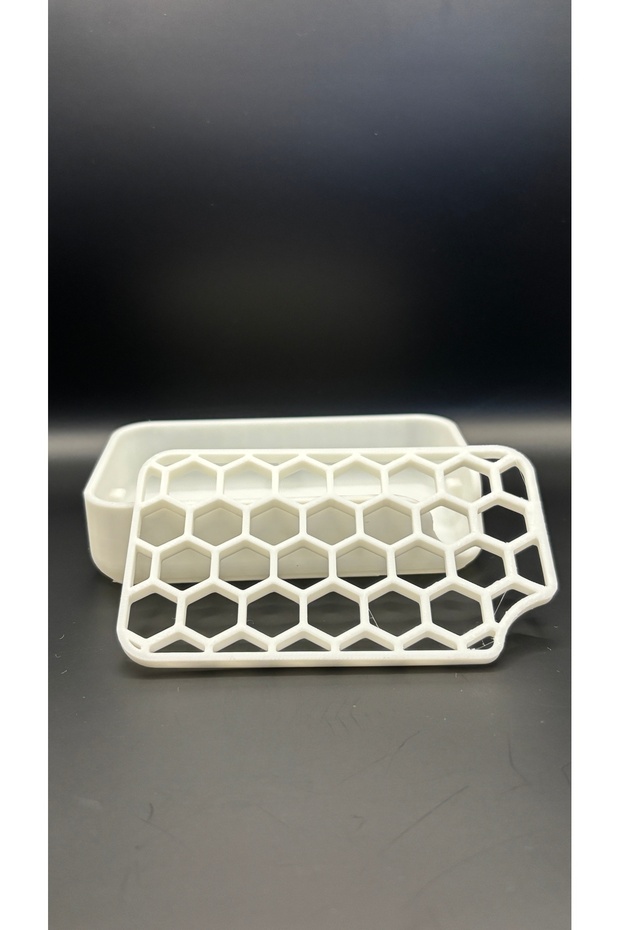 موزع الصابون الصلب الأبيض - 1