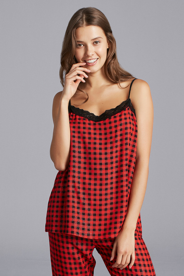 Red Gingham Atlet - 1