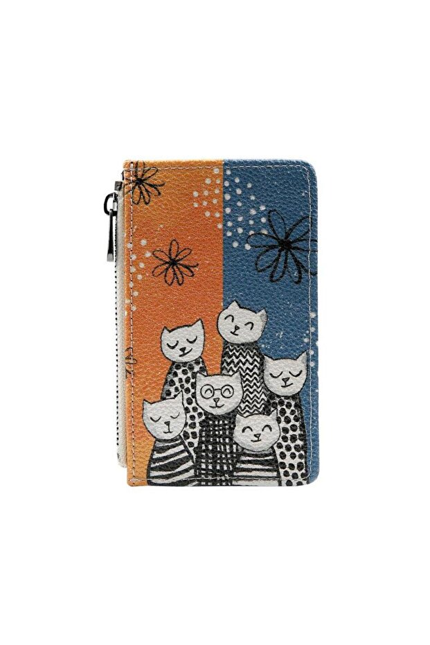 Women's Multicolor Wallet - Family Portrait Design