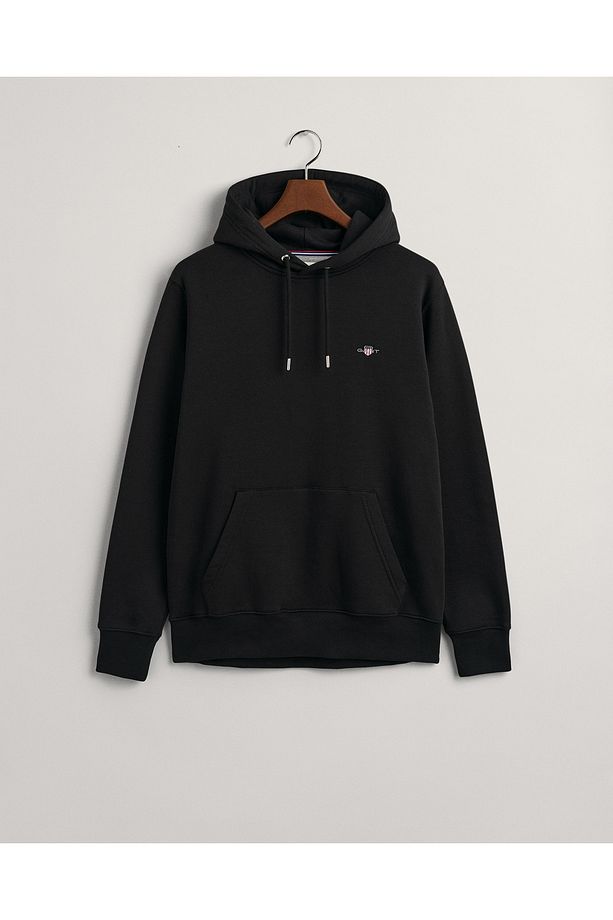 Erkek Siyah Regular Fit Kapüşonlu Sweatshirt - 4
