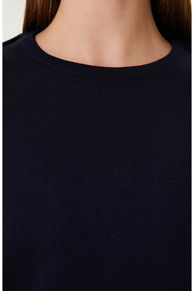 Lacivert Saks Kazak - 5