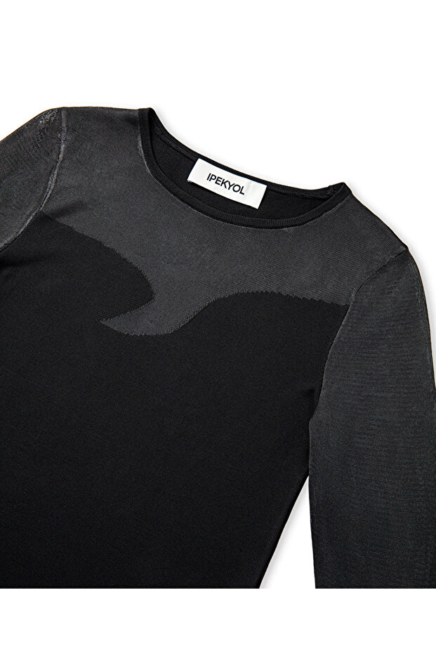 Transparan mix triko - 4