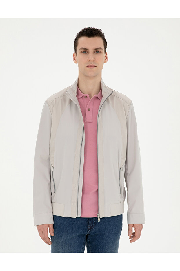 Beige spring jacket Transitional 50288212-vr011