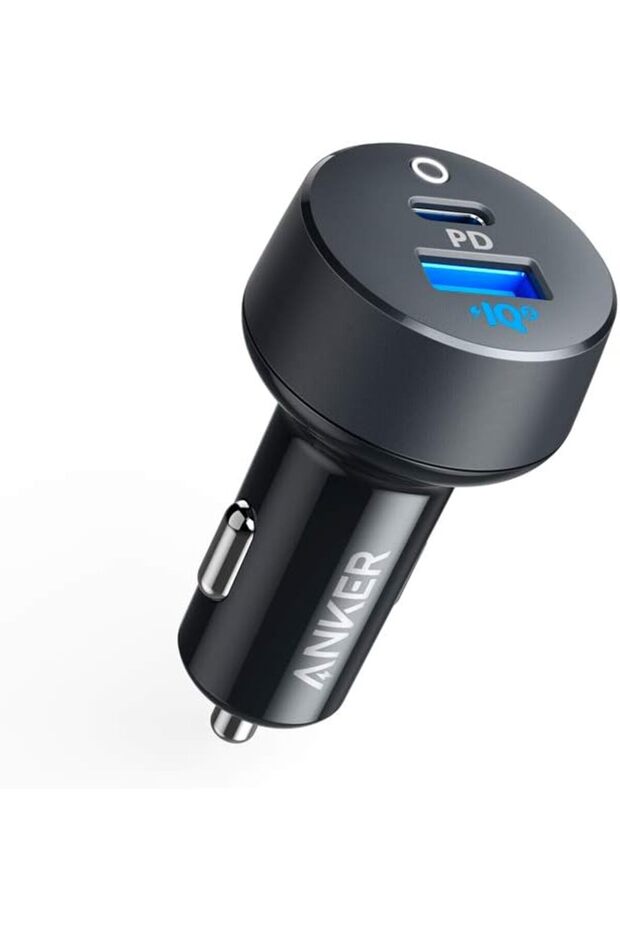 PowerDrive 35W Car Charger, 2-Ports with Dual Device Charging, Black