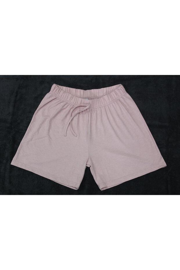 FLEUR WAIST ELASTIC SUS LACE WITH POUCH TRIL TRIL COMBED COTTON SHORTS
