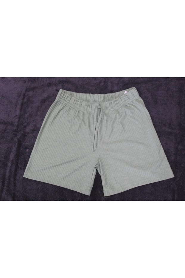 FLEUR WAIST ELASTIC SUS LACE WITH POUCH TRIL TRIL COMBED COTTON SHORTS