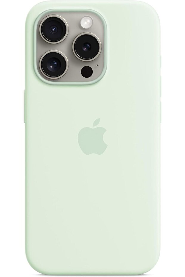 IPHONE 15 PRO SILICONE CASE WITH MAGSAFE-SOFT MINT - 1