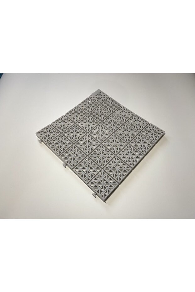 بلاط أرضي بلاستيكي مربع الشكل منقوش لتقويم العظام، شبكة أرضية 33x33x1.8 (قطعة واحدة)