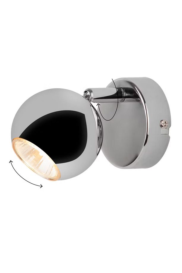 Spot Lamba Avize Tekli Ayarlanabilir Tavan Duvar Lambası 12cm Krom JB028 - 3