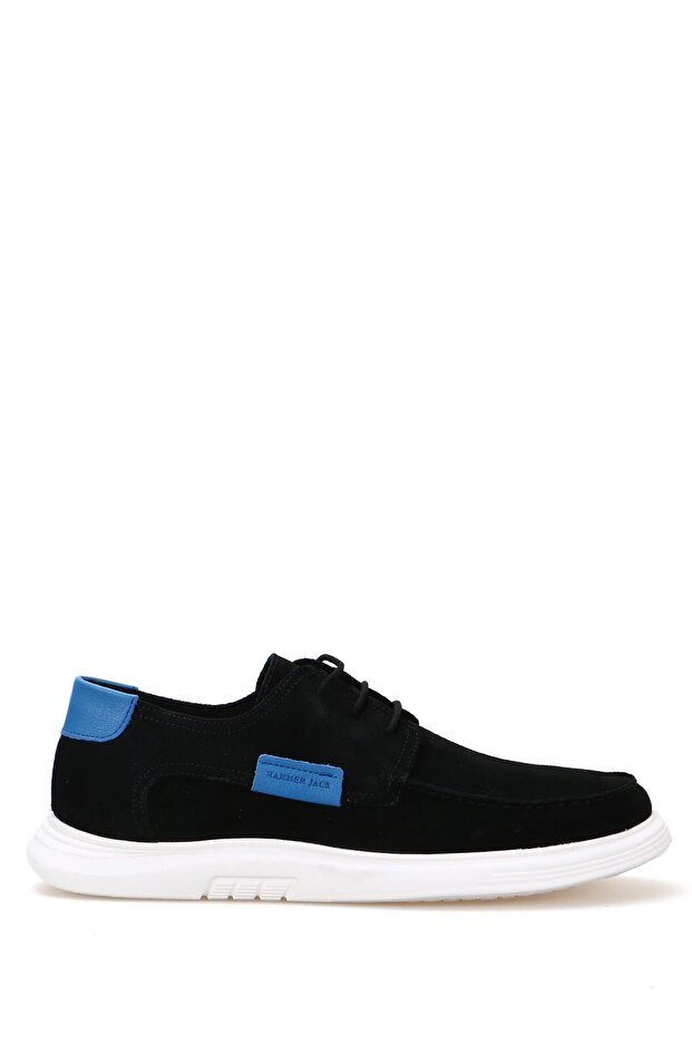Genuine Leather Neman Black Suede Men's Casual Shoes