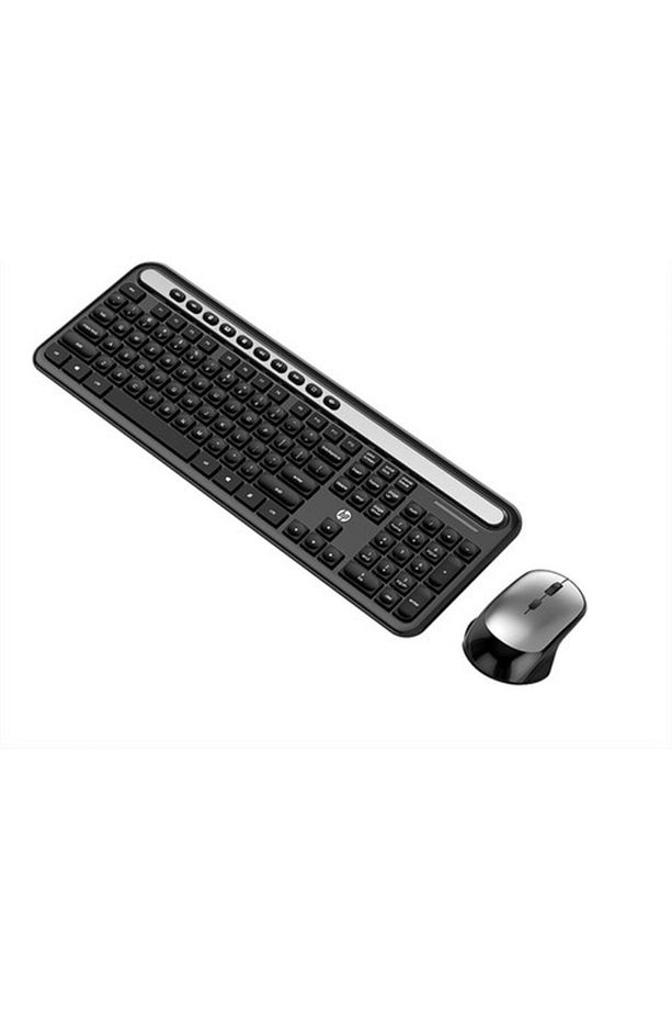 CS500 Siyah Kablosuz İngilizce Q Slim Klavye + Mouse Set - 3