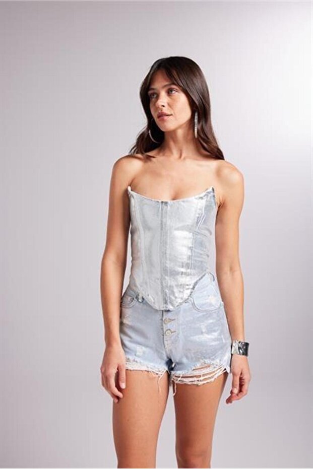 Glossy Büstiyer Mavi - 2