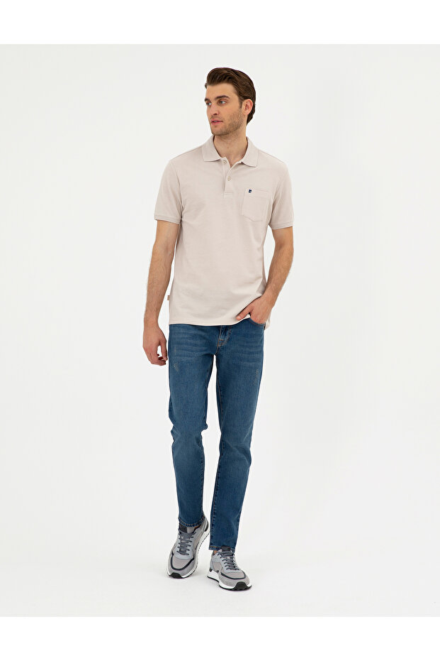 Taş Regular Fit Basic Tişört 50291576-VR049 - 4