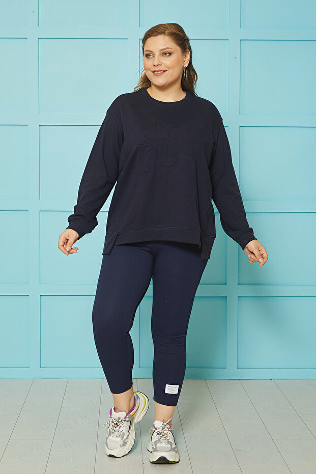 BASIC YUVARLAK YAKA SWEATSHIRT - 4