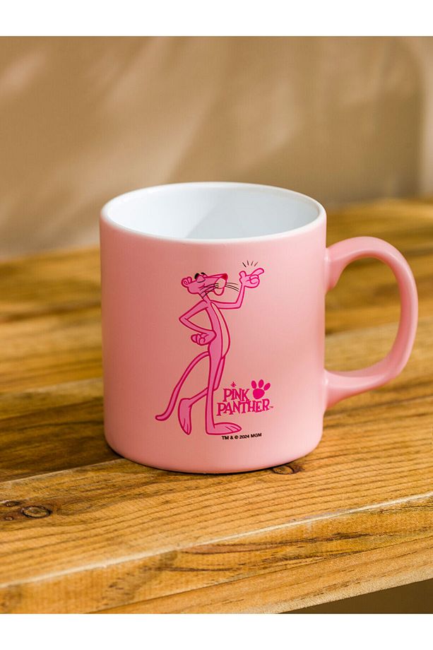 LCW HOME Pembe Panter Baskılı Porselen Kupa 320 Ml - 2