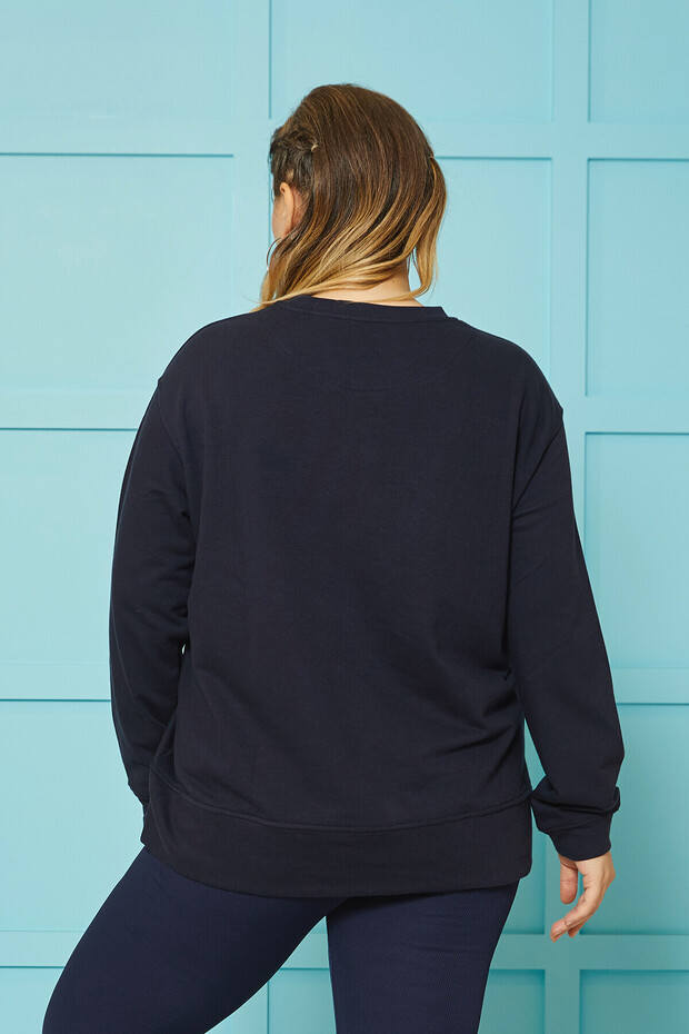 BASIC YUVARLAK YAKA SWEATSHIRT - 7
